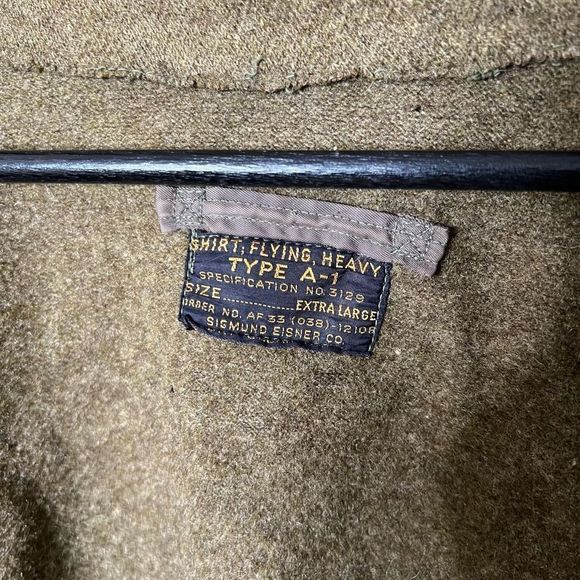 VTG US Air Force Shirt Flying Heavy Wool XL - Picture 8 of 8